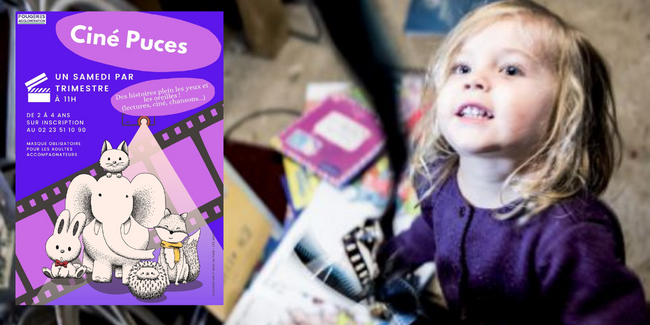Ciné Puce pour les Tout-petits à la Médiathèque La Clairière de Fougères
