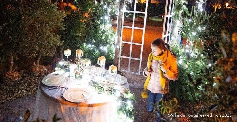Jardins féériques : les illuminations de Noël à Fougères