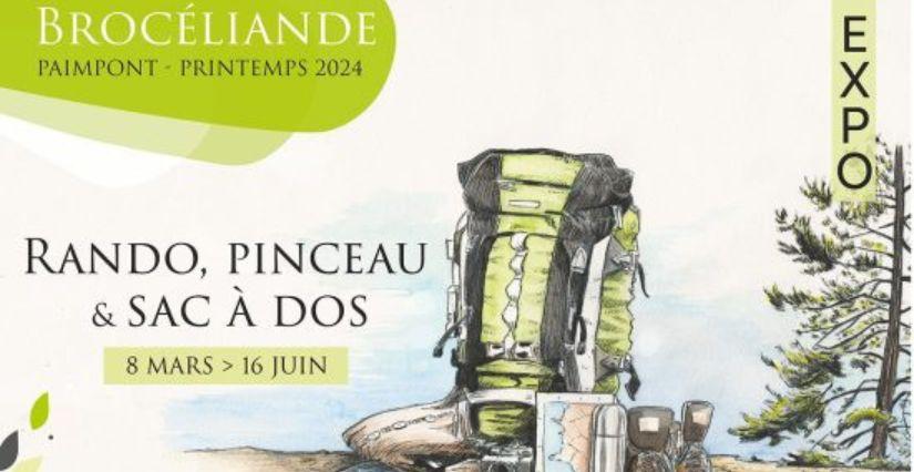 Exposition "Rando, pinceau et sac à dos" à l'Office de Tourisme de Paimpont