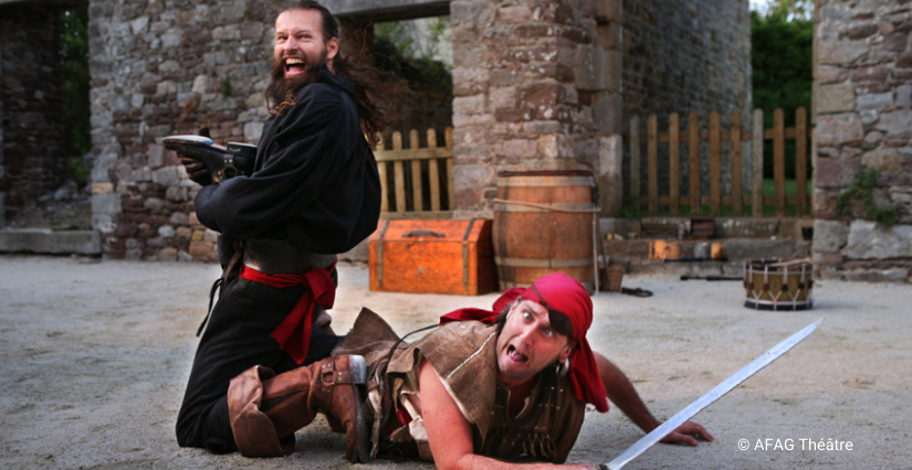 Spectacle "La vraie vie des pirates", aux Jardins de Brocéliande près de Rennes