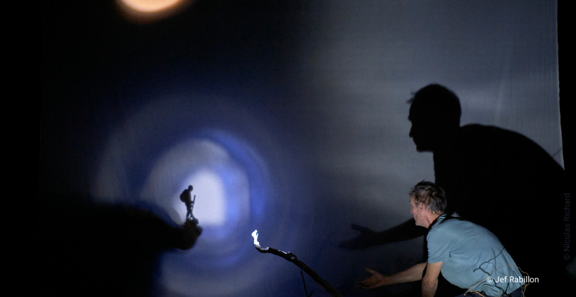 Théâtre ombres et lumières "Cheminements", Lillico, Festival Marmaille, à Pacé