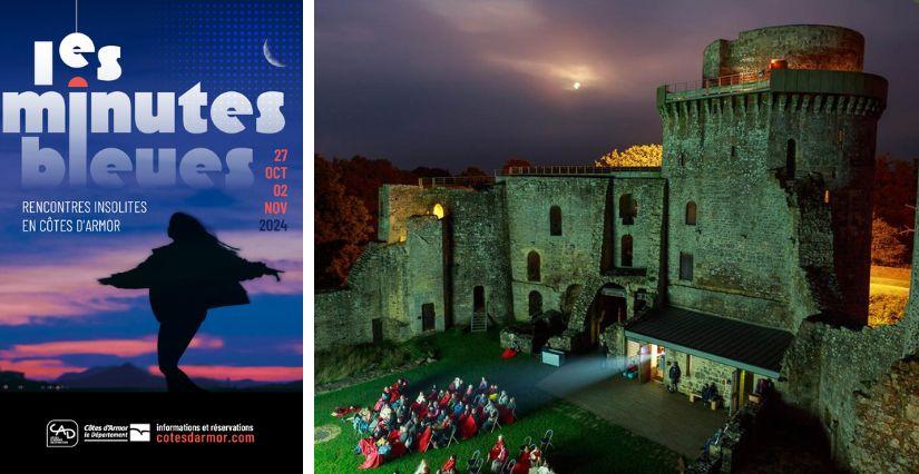 "Minutes bleues" au Château de la Hunaudaye près de Lamballe