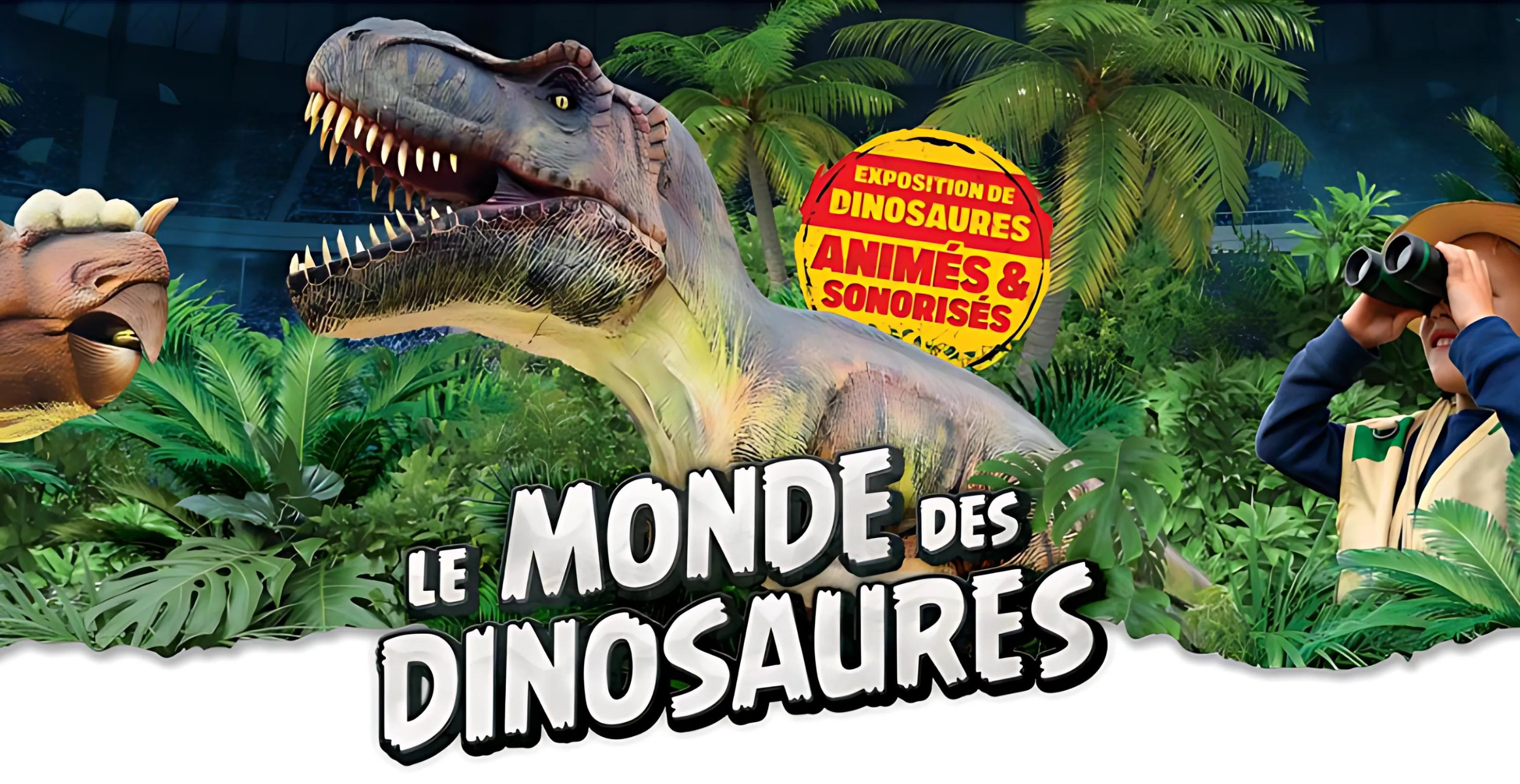 Exposition "Les Géants du mésozoïque" du monde des Dinosaures à Saint-Malo