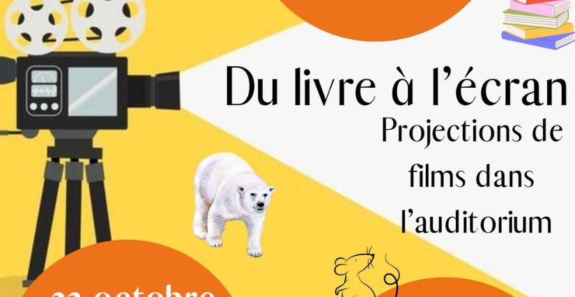 Animation "Du Livre à l'écran" à la Médiathèque La Clairière de Fougères