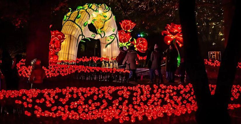 L'Odyssée Lumineuse au parc du Thabor à Rennes