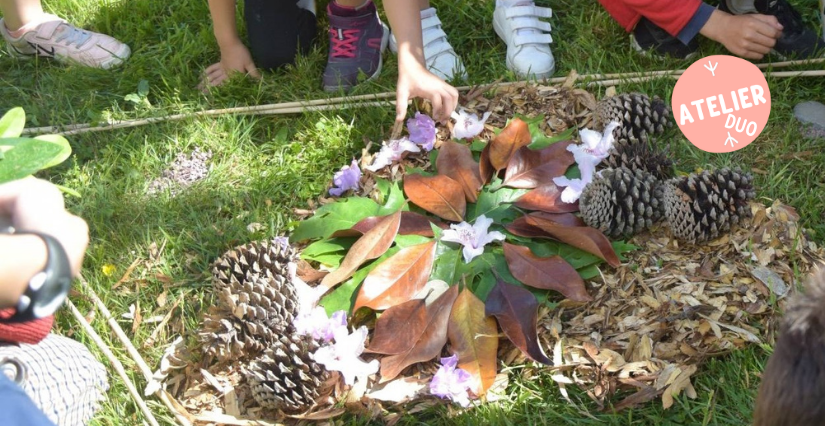 Atelier Nature "Land Art" aux Jardins de Brocéliande près de Rennes