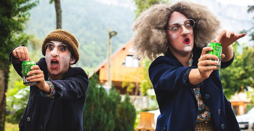 "Germaine et Germaine", spectacle pour Les Estivales des Jardins de Brocéliande, près de Rennes