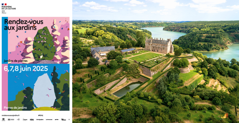 Chimair Balade musicale "à la découverte des plantes médiévales", Rendez-vous aux Jardins, Domaine de la Roche-Jagu, près de Guigamp