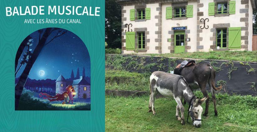Balade contée et musicale avec les Ânes du Canal près de Rennes