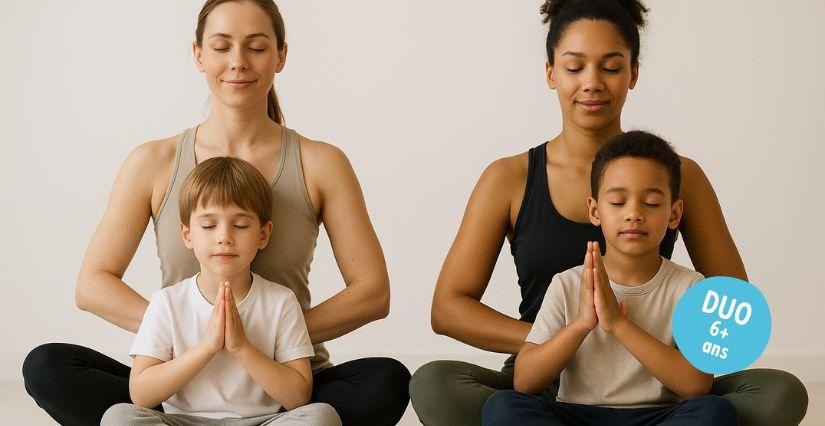 Atelier Yog’art parents-enfants aux 3 CHA à Chateaugiron.