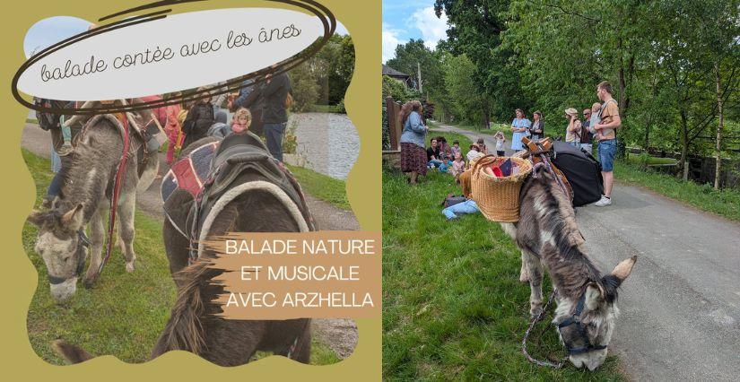 Balade contée et musicale avec les Ânes du Canal près de Rennes