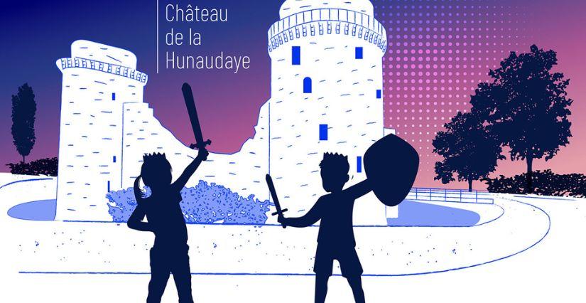 "Minutes bleues" au Château de la Hunaudaye près de Lamballe