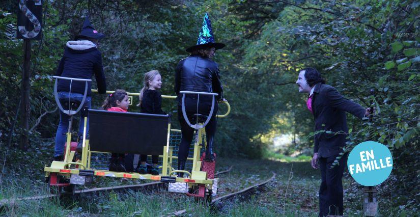 Vélo-rail fantôme, parcours pour Halloween à la Gare vélo-rail de Médréac