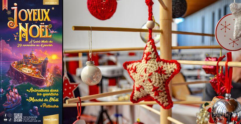 Atelier créatif de Noël parent-enfant "Tricot et crochet" à Saint-Malo