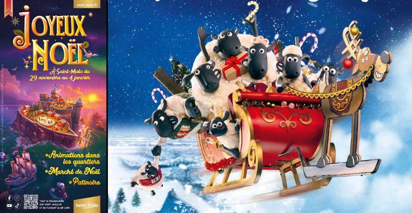 Ciné plein air en famille à Saint-Malo : "L'incroyable Noël de Shaun le mouton et de Timmy"
