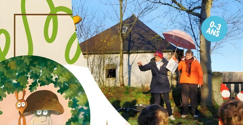 Lecture en plein air pour les tout-petits à la Maison de la Terre, près de Saint-Brieuc