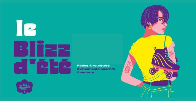 Le Blizz d'été à Rennes, une patinoire sur roulettes pour la famille