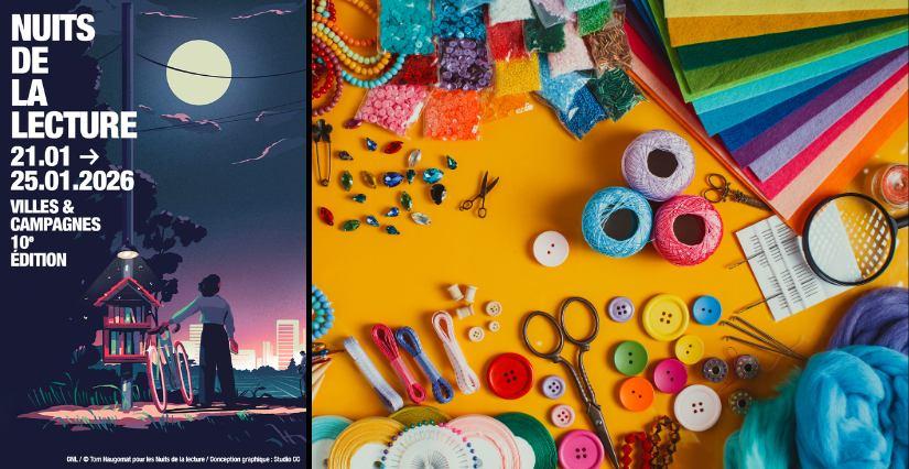 Atelier créatif enfant et conte pour les nuits de la lecture à Cesson-Sévigné