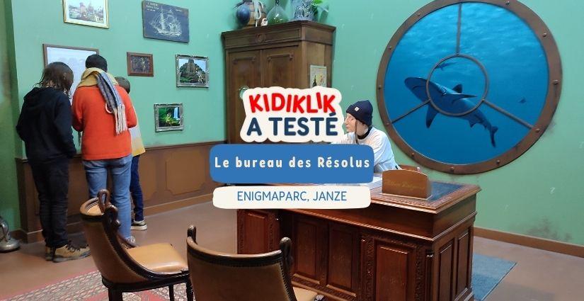 Le bureau des résolus : un escape game familial chez Enigmaparc !