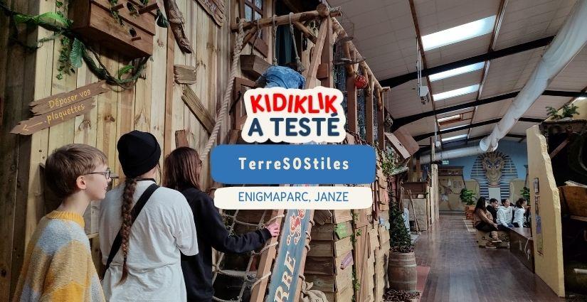 Kidiklik a testé TERRE"SOS"TILES à Enigmaparc, près de Rennes