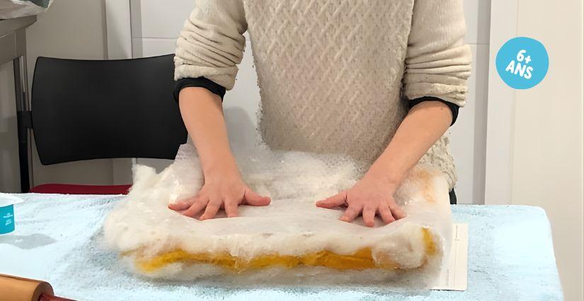 Atelier créatif enfant-adulte "objects en pâte à papier", Maison de la Terre, près de Saint-Brieuc