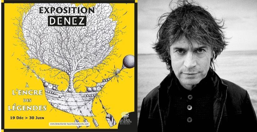 Exposition "A l'encre des légendes" de Denez Prigent à l'Office de Tourisme de Brocéliande, Paimpont