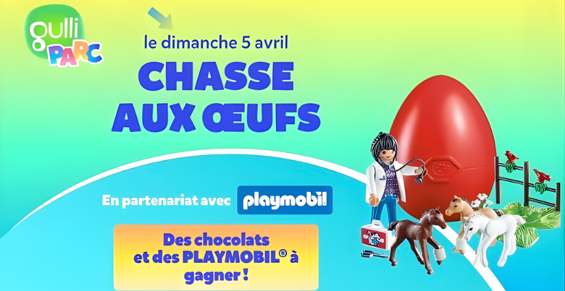 Chasse aux oeufs chez Gulli Parc autour de Rennes