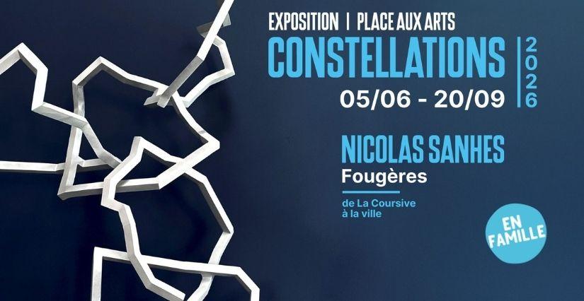  Place aux Arts 2026 , exposition "Constellations" de Nicolas Sanhes dans les rues de Fougères et à La Coursive