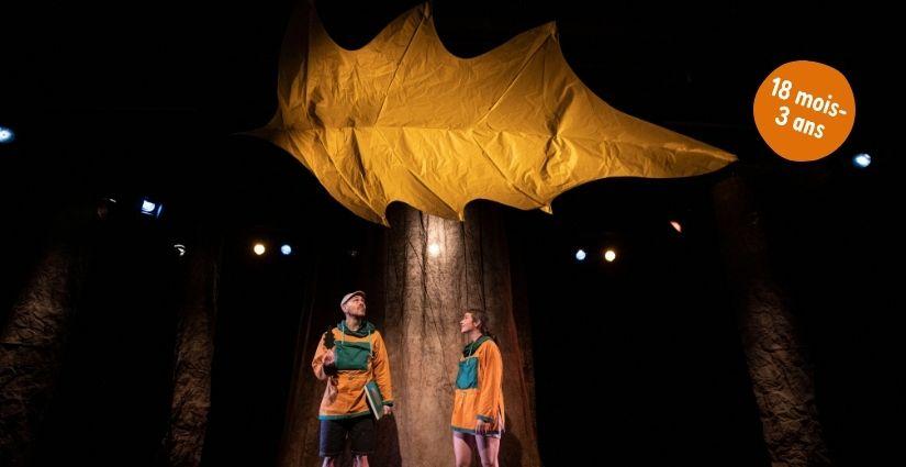 Spectacle théâtre et danse"Sous la feuille", en famille avec les tout-petits à Lillico, Rennes