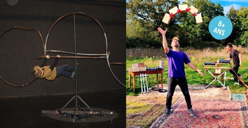  Spectacles de cirque "Stabile" + "Tobôggan", La Nuit du Cirque avec Ay-Roop, autour de Rennes