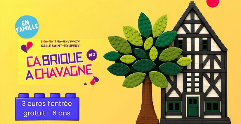 Exposition "ça brique à Chavagne" en famille, sud de Rennes (35)