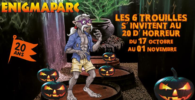Les 6 trouilles pour fêter Halloween et les 20 ans d'Enigmaparc près de Rennes