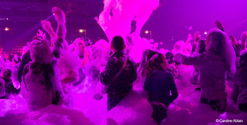 Soirée Mousse au Blizz patinoire de Rennes