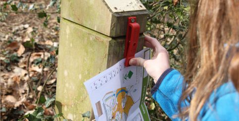 Parcours permanent d'orientation pour une activité nature en famille à Cesson-Sévigné